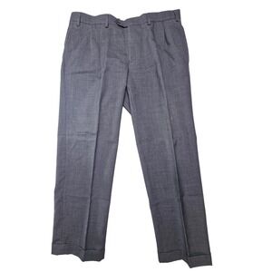 Lauren Ralph Lauren Dress Pants Mens 36X29 Gray 100% Wool Flat Front Trouser